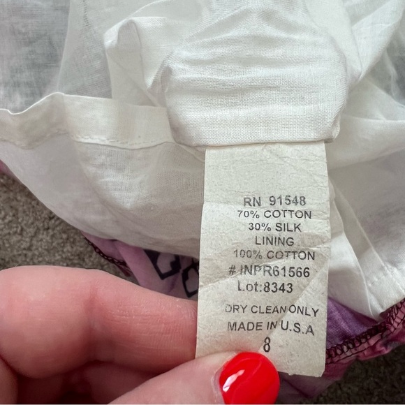 VTG Boston Proper Women’s Silk Cotton Maxi Dress Sz 8Tie Dye Beach Summer Halter - Picture 10 of 10